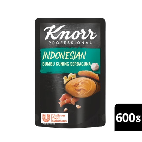 Knorr Professional Multipurpose Yellow Spice Mix Paste (6x600g) - Knorr Professional Multipurpose Yellow Spice Mix Paste is a multipurpose paste that follows the traditional Padang recipe, for an authentic taste & dark brown color, every time.